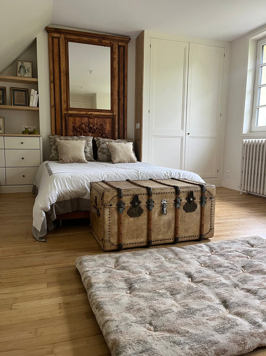 The Nursery mattress - Grit beige & brown playmat