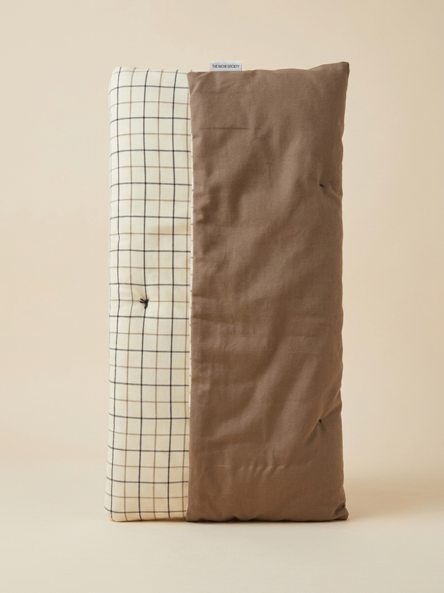 The Orangerie throw - Checked brown - Single bed