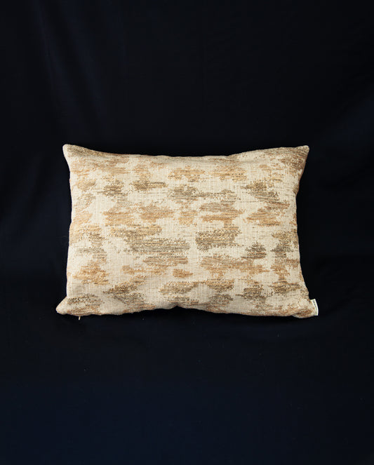 The Manor cushion - Grit beige & brown - 50X70