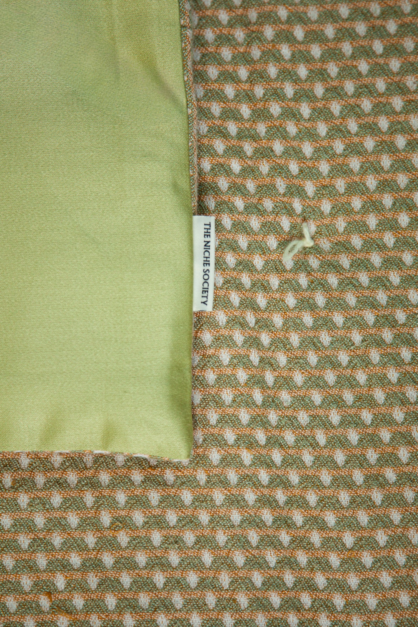 The Orangerie throw - King size reversible green